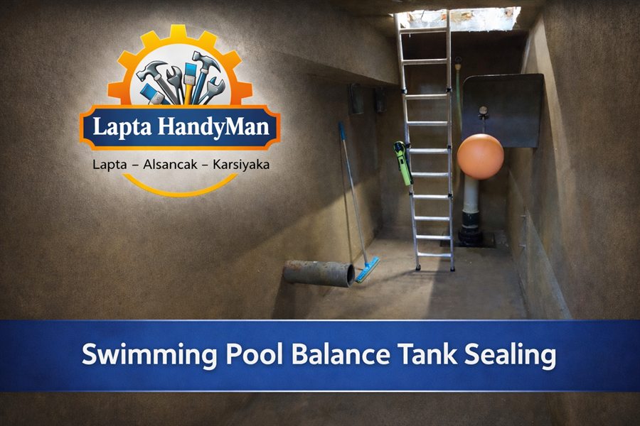 Swimming pool balance tank sealing