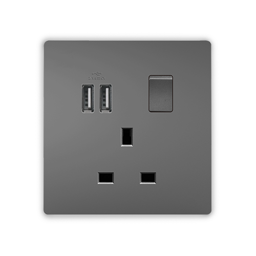 USB Socket Single TS456GR Nt