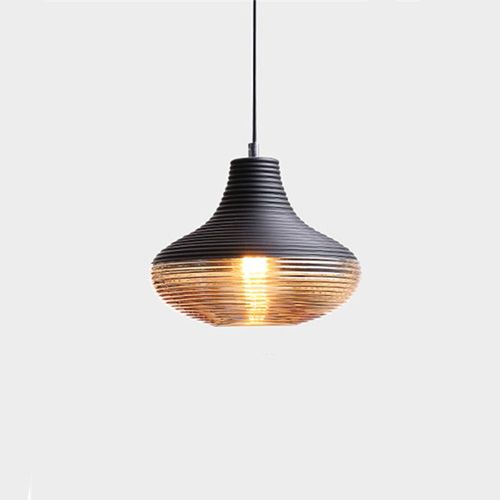 Pendant light Semi Black Amber 26 E27 P-BL073-26 E2: