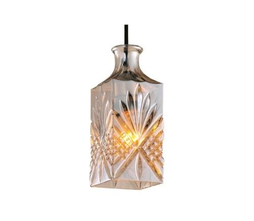 Pendant light Transparent Patterned Glass Cup E27 P-BL023A F2: