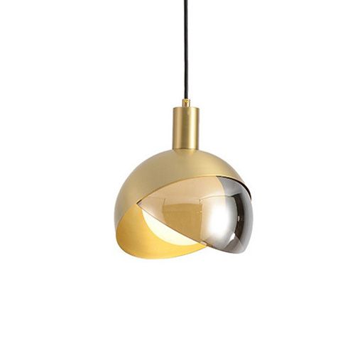 Pendant light Gold Half Glass Half Metal E27 P-BL066 E2: