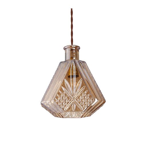 Pendant light Transparent Patterned Glass Triple E27 P-BL023C F2: