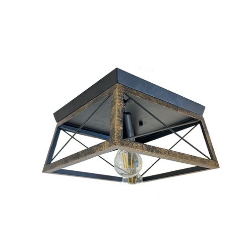 Ceiling light. Metal Edges Wooden E27 P3084 :H1